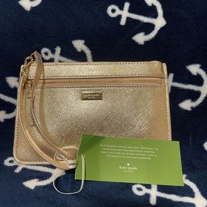 Rose gold Kate Spade wristlet